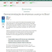 Desnacionalizao de empresas avana no Brasil